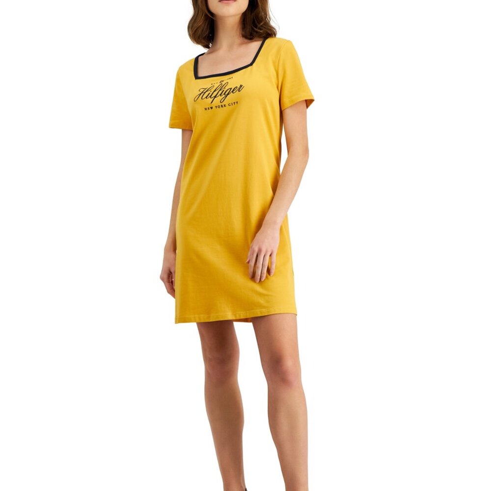 Women’s Yellow Square Neck Dress Size XS
